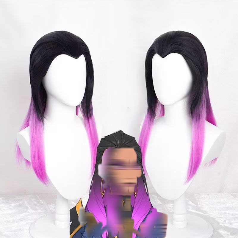 Wig Fiber Net - Reyna Anime Cosplay Wig Black and