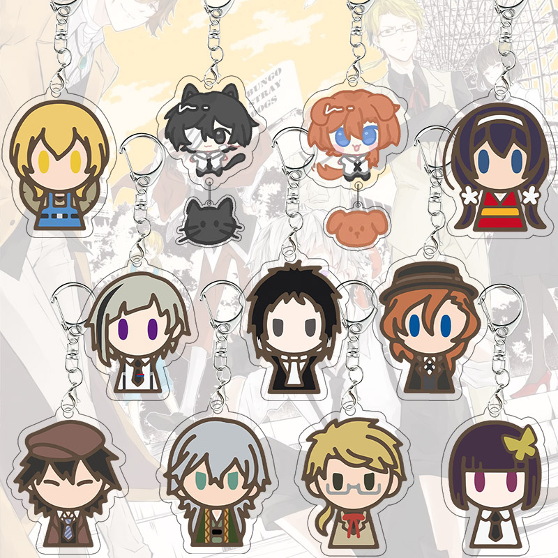 Acrylic Cosplay Prop - Bungo Stray Dogs Acrylic Keychain Decor