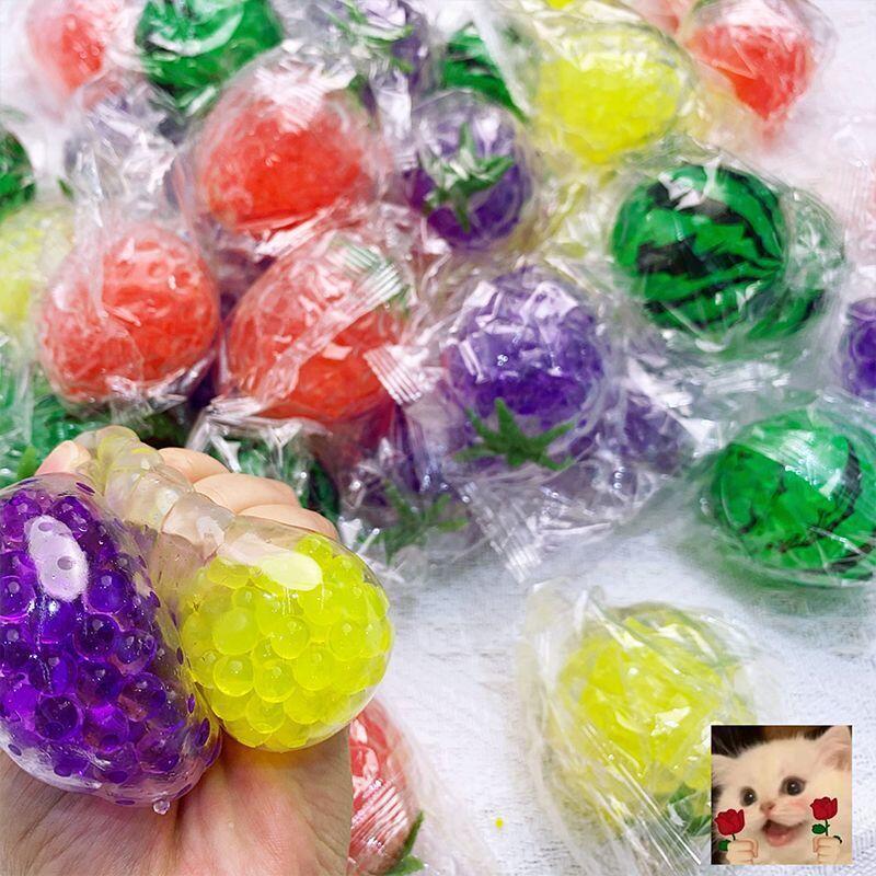 Cosplay Fireball Prop - Kawaii Fruit Bead Stress Ball Squeeze