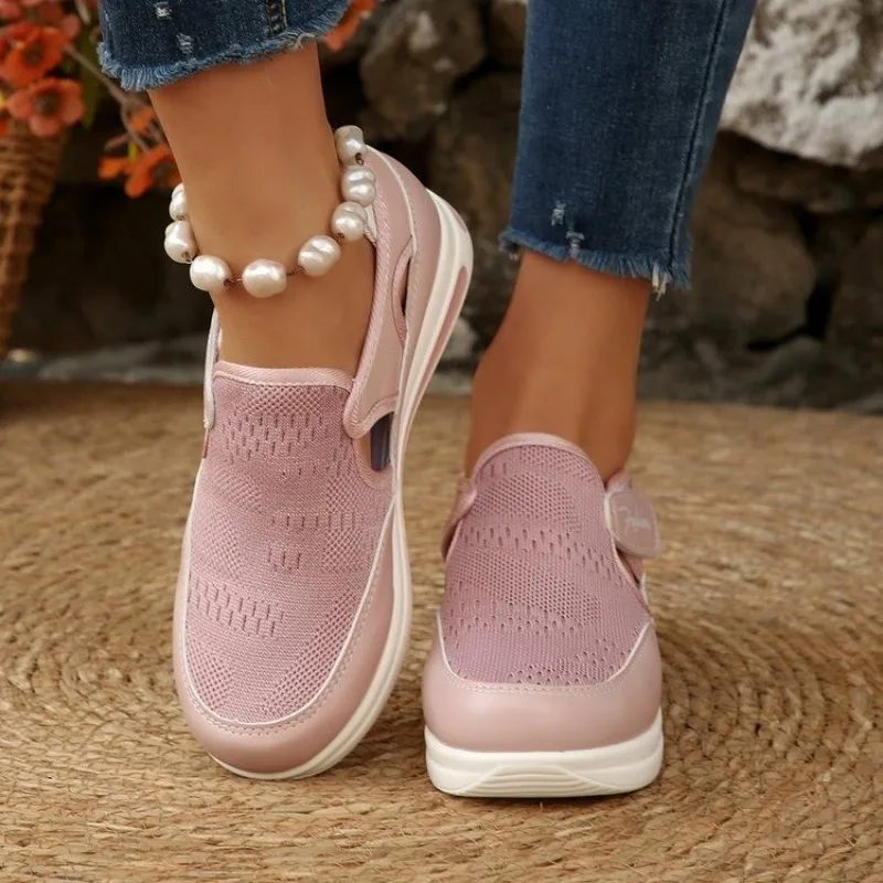 Women Platform Slip on Sneaker - Velcro Hook Loop 评论和价格