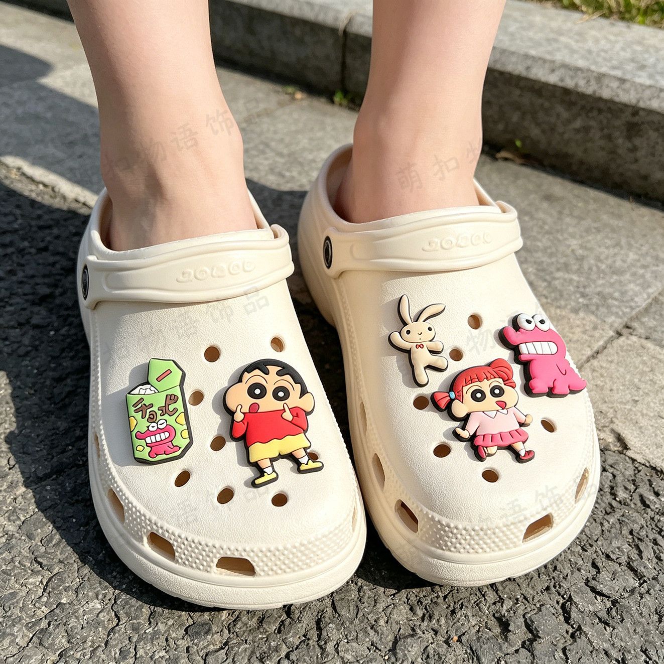 Crayon Shin-chan shoe flower a - Cosplay Prop Diy 评论和价格
