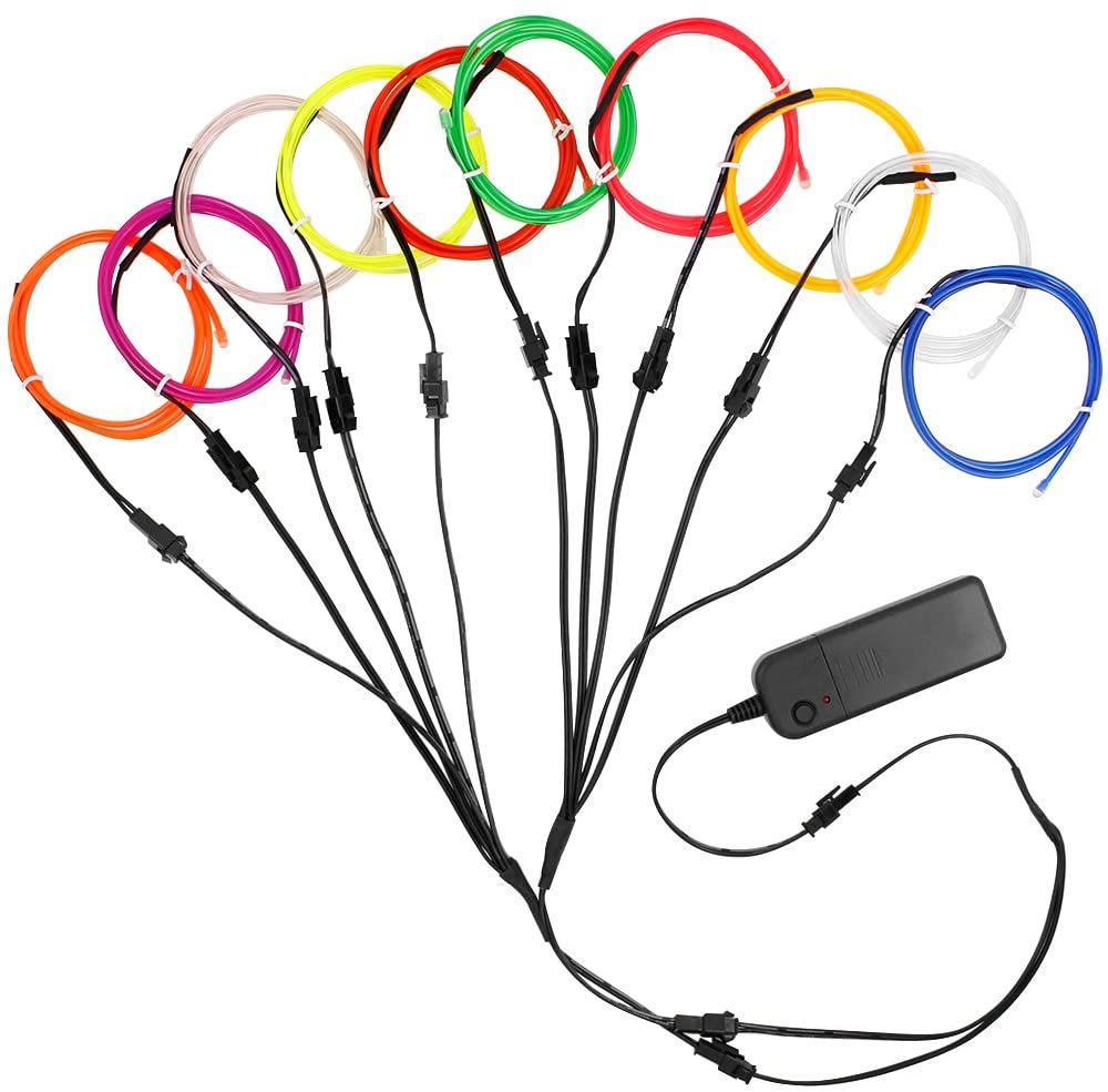 5 in 1 Glow Wire Cable LED Neo - Led El Wire 评论和价格