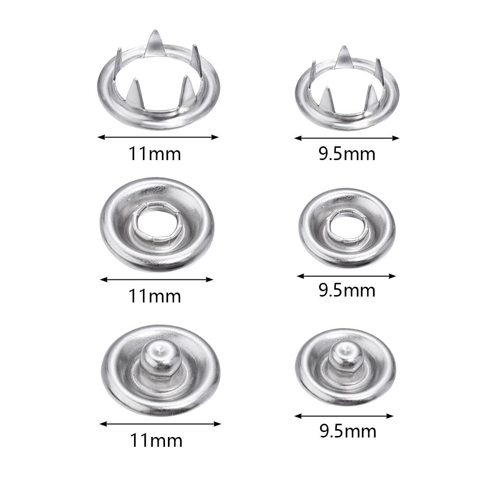 SAUVOO 50sets Iron Snap Button - Snap Fastener Set 评论和价格