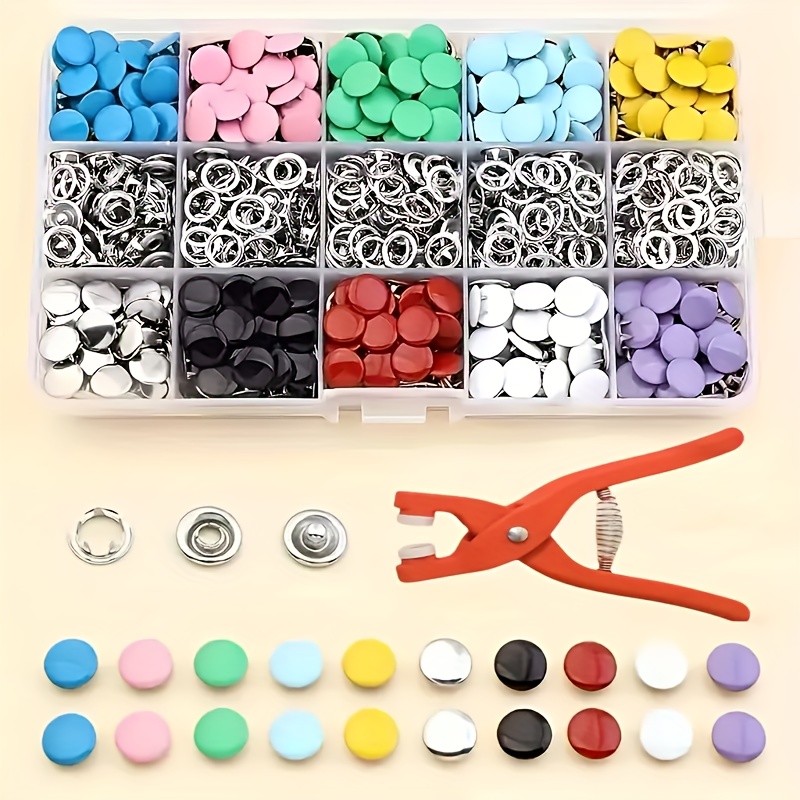 100Pcs Colorful Metal Sewing B - Snap Fastener Set 评论和价格