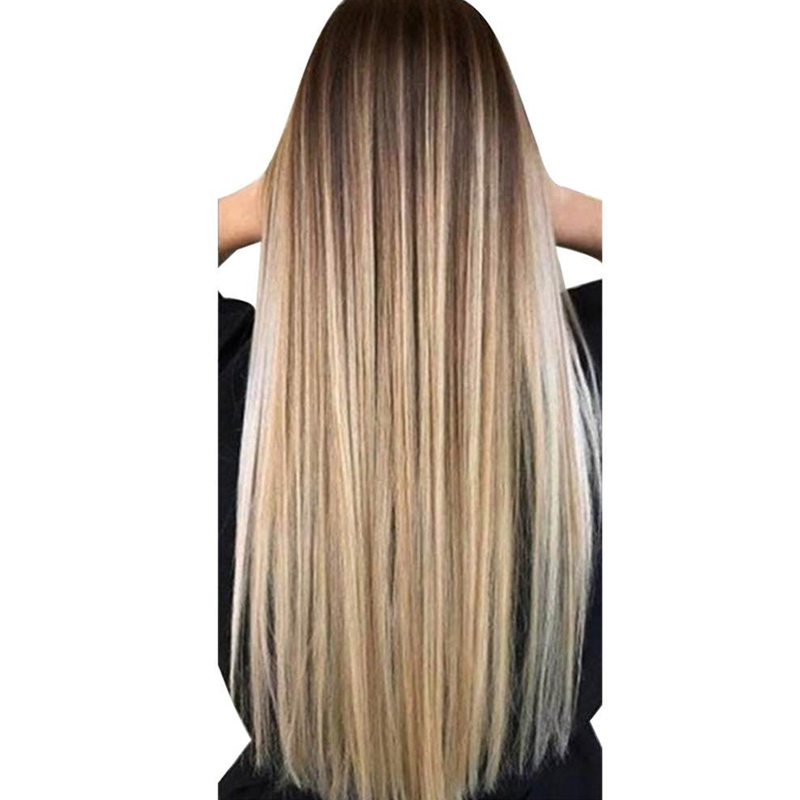 72cm Women Long Straight Wig W - Wig Fiber Net 评论和价格