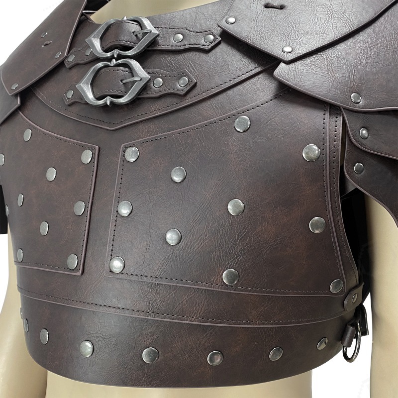 Medieval Studded Shoulder Ches - Cosplay Props 评论和价格