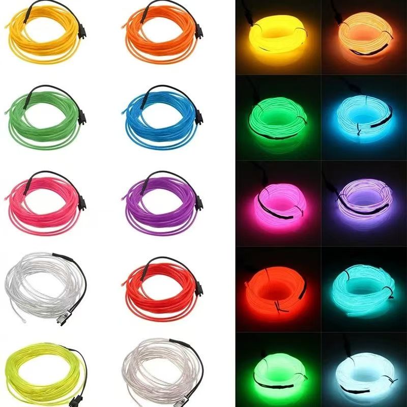 EL Wire 10/5/3/1m Illuminated  - Led El Wire 评论和价格