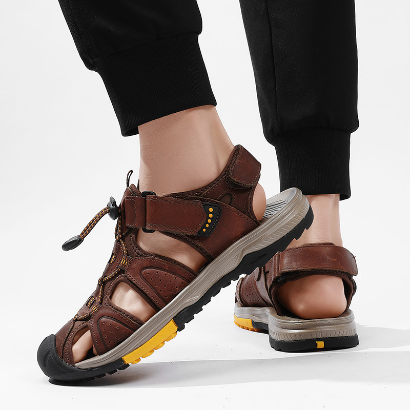 Large Size New Summer Men's To - Velcro Hook Loop 评论和价格