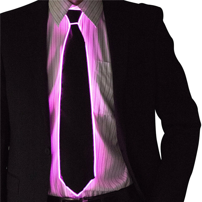 Men Glowing Tie EL Wire Neon L - Led El Wire 评论和价格