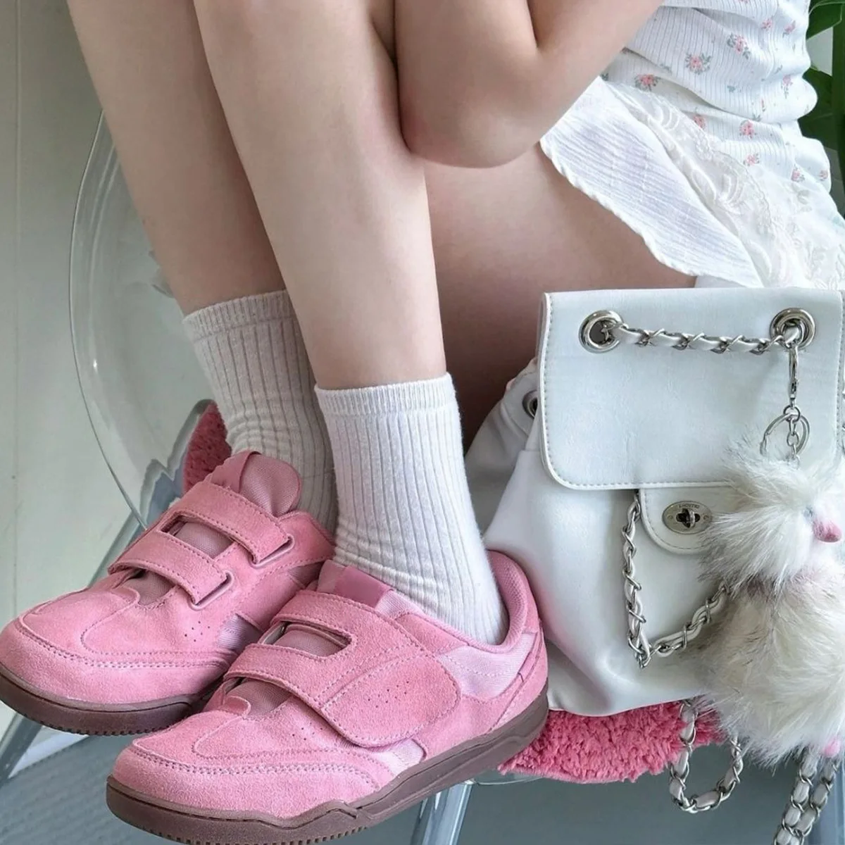 Velcro Strap Retro Sneakers fo - Velcro Hook Loop 评论和价格