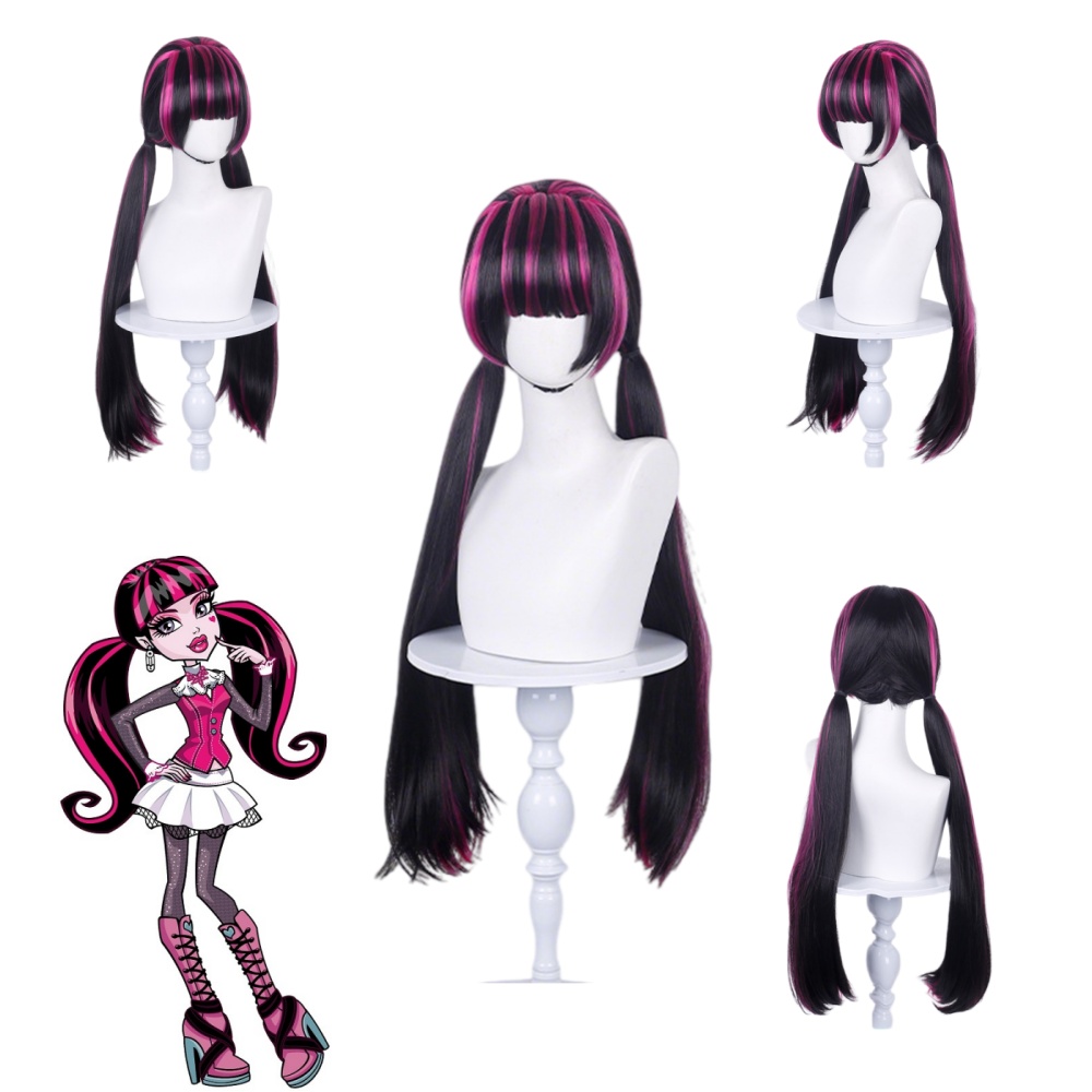 Anime Draculaura Cosplay Wig A - Wig Fiber Net 评论和价格