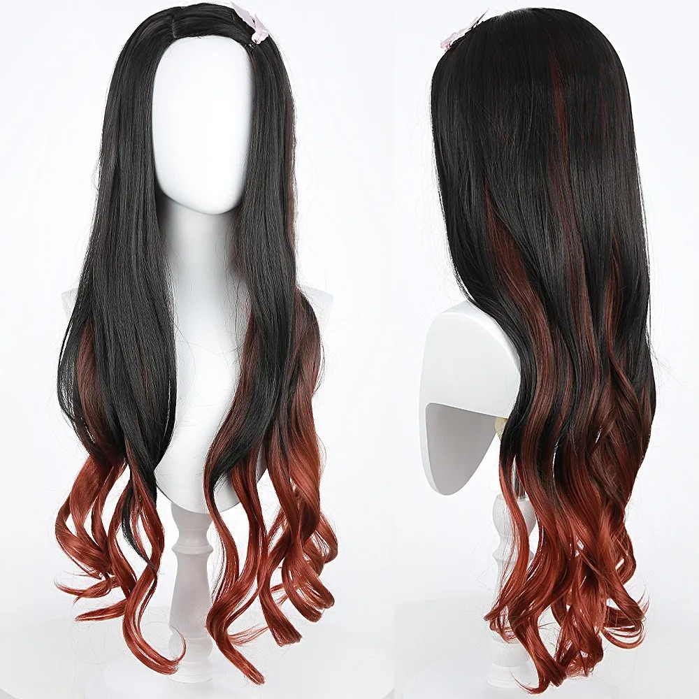 Black Dark Red Gradient Color  - Wig Fiber Net 评论和价格