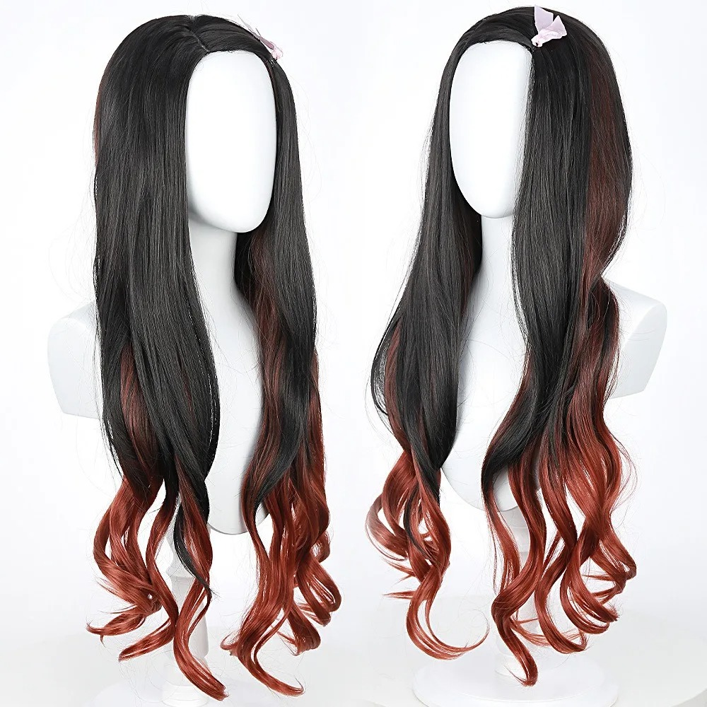 Black Dark Red Gradient Color  - Wig Fiber Net 评论和价格